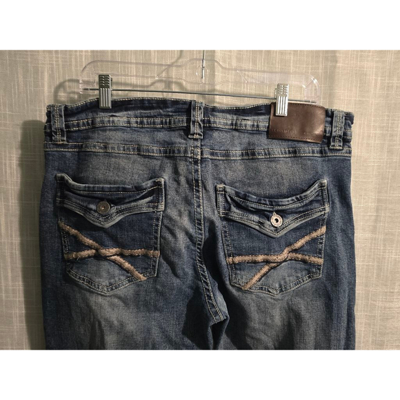 Men's Axel Slim Boot Jeans Size 36x32 Blue Denim - Picture 9 of 9